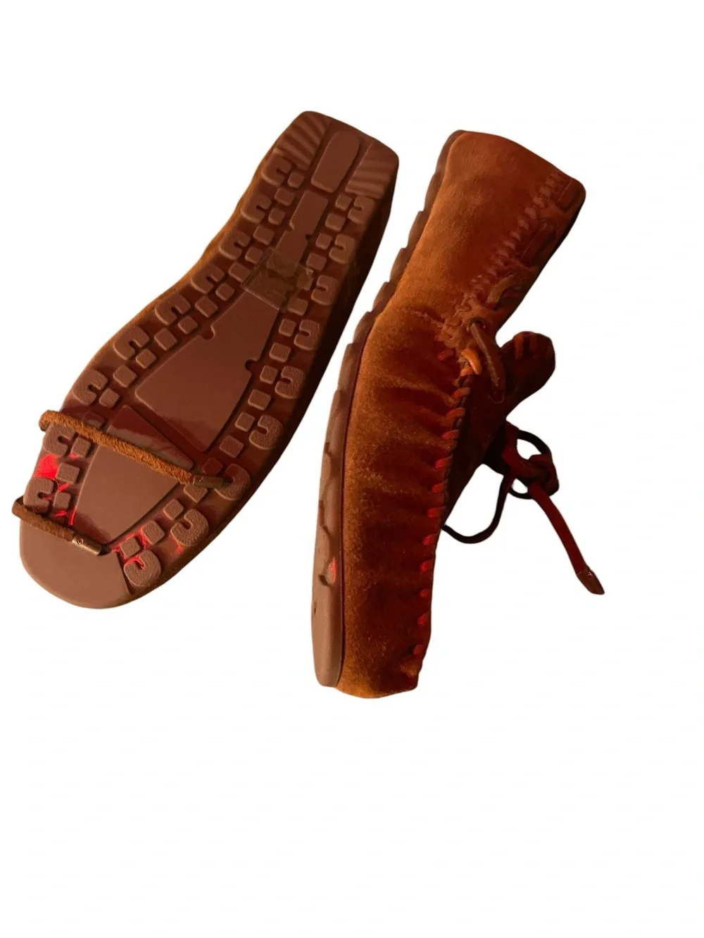 Free People Misty brown Suede Moccasin shoes NWT - Picture 14 of 16